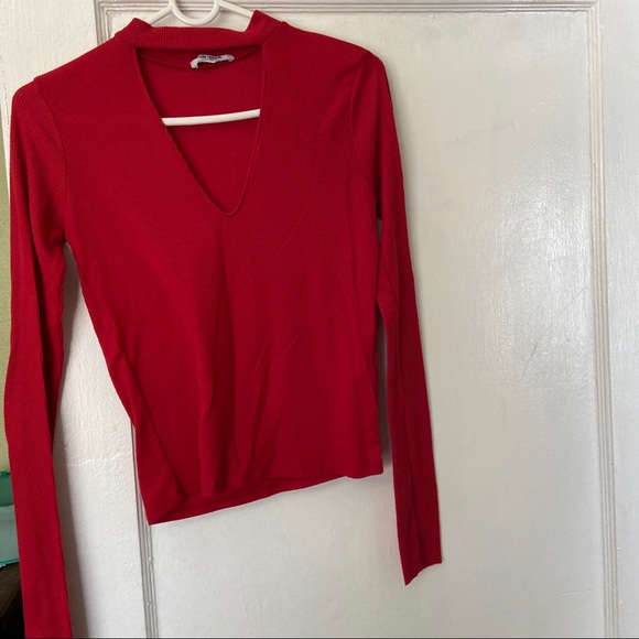 ZARA CHOKER SHIRT - Picture 3 of 4